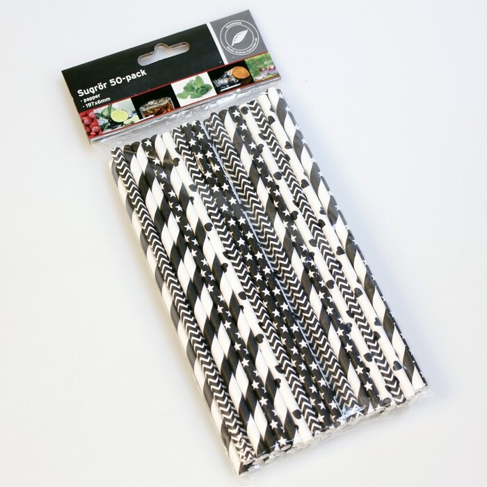 Sugrör Papp 50-pack